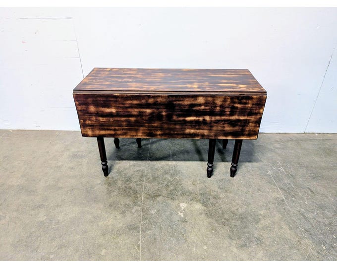 Mid 1800,s Two Drawer Drop Leaf Table # 199611 Shipping is not a 1.00 Shipping is not free please contact us before purchase Thanks