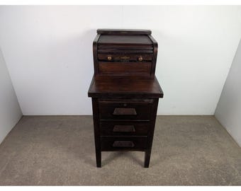 Unusual 1940,s Oak File Cabinet # 196324 Shipping is not a 1.00 Shipping is not free please contact us before purchase Thanks
