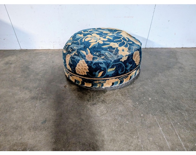 The Most Fabulous Antique Carpet Ottoman # 197724 Shipping is not a 1.00 Shipping is not free please contact us before purchase Thanks