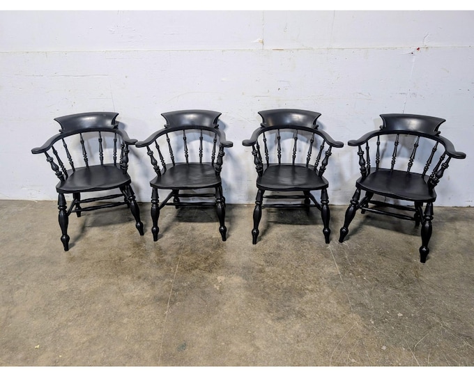 Set Of Four 1940,s Painted Tavern Chairs # 198648 Shipping is not a 1.00 Shipping is not free please contact us before purchase Thanks