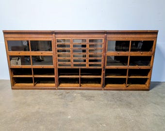 1920,s Haberdashery Cabinet From A Department Store # 200839 Shipping is not a 1.00 Shipping is not free please contact us before purchase