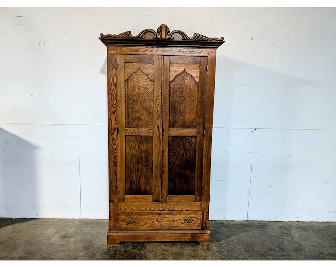 1920,S OAK ARMOIRE # 198101 Shipping is not a 1.00 Shipping is not free please contact us before purchase Thanks