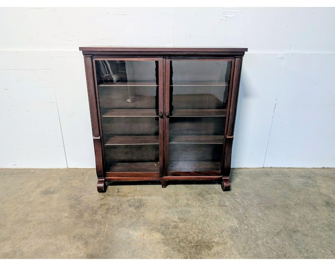 1890,s Mahogany Two Door Bookcase # 200673 Shipping is not a 1.00 Shipping is not free please contact us before purchase Thanks