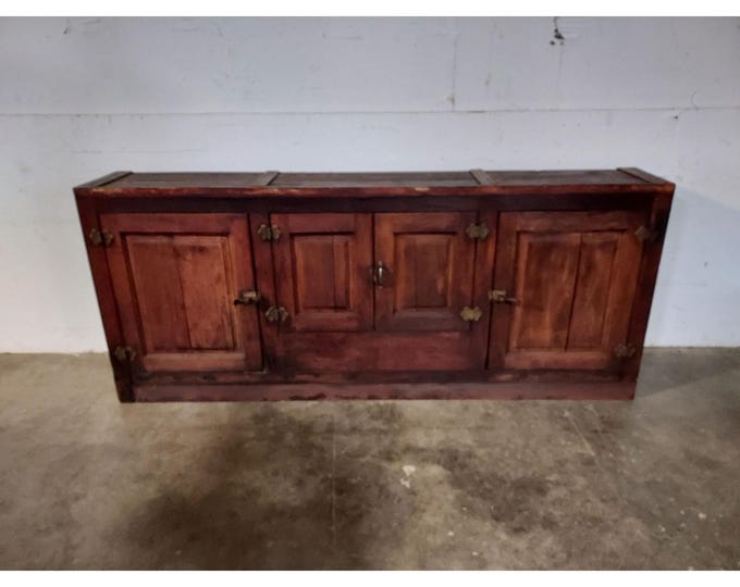 1880,s Oak Four Door General Store Cooler Cabinet # 195722 Shipping is not a 1.00 Shipping is not free please contact us before purchase