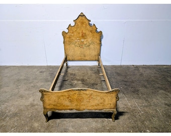Elegant 1860,s Paint Decorated Bed # 201257 Shipping is not a 1.00 Shipping is not free please contact us before purchase Thanks