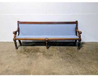 1820,s ENGLISH OAK BENCH # 200310 Shipping is not a 1.00 Shipping is not free please contact us before purchase Thanks