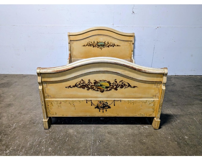 1860,S PAINTED DECORATED BED # 198208 Shipping is not a 1.00 Shipping is not free please contact us before purchase Thanks