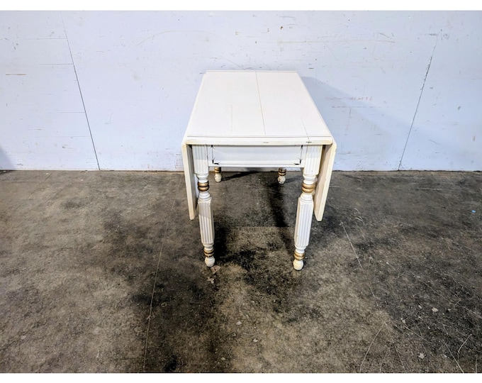 1900,s Paint Decorated Drop Leaf Table # 198113 Shipping is not a 1.00 Shipping is not free please contact us before purchase Thanks