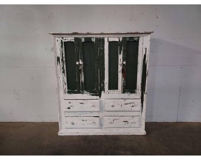 Unique Late 1800,s Four Door Cabinet # 193333 Shipping is not a 1.00 Shipping is not free please contact us before purchase Thanks