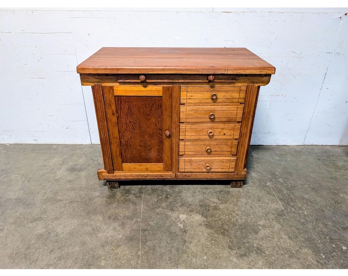 1940,s Maple And Oak Work Table # 198709 Shipping is not a 1.00 Shipping is not free please contact us before purchase Thanks