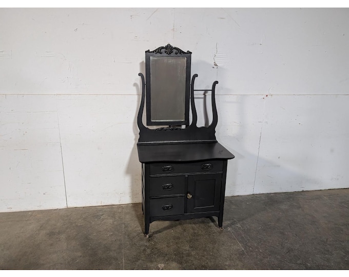 1920,s Oak Painted Dresser With Mirror # 196996 Shipping is not a 1.00 Shipping is not free please contact us before purchase Thanks