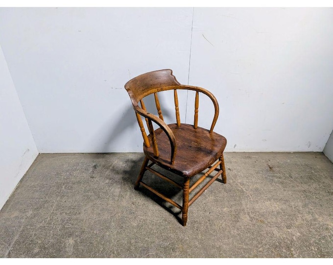 1890,s Bow Back Captains Chair # 198891 Shipping is not a 1.00 Shipping is not free please contact us before purchase Thanks