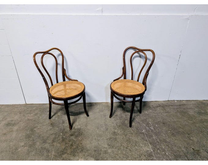 Pair Of 1920,s Bentwood Chairs # 199564 Shipping is not a 1.00 Shipping is not free please contact us before purchase Thanks