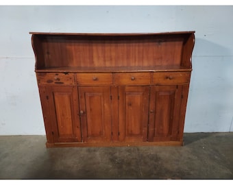Unusual 1860,s English Pine Cabinet # 194869 Shipping is not free please conatct us before purchase Thanks