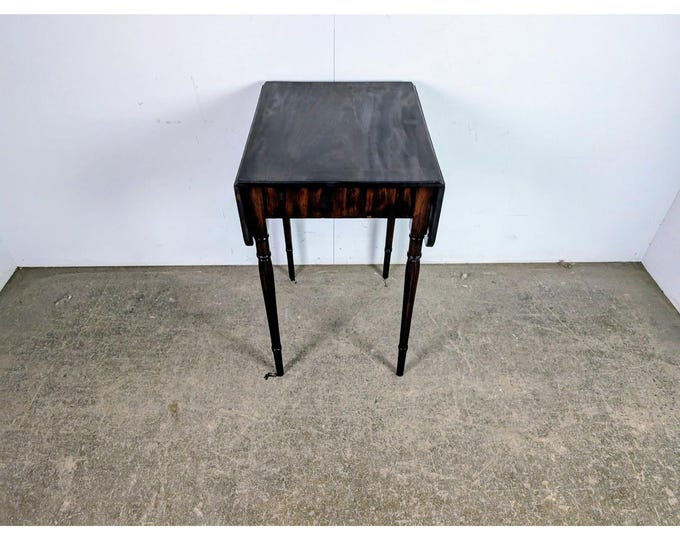 1840,s Mahogany Flutted Leg Drop Leaf Table # 197745 Shipping is not a 1.00 Shipping is not free please contact us before purchase Thanks