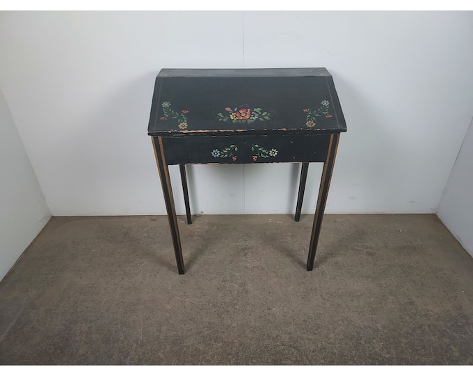 1930,s Paint Decorated Flip Top Desk # 194277 Shipping is not free please conatct us before purchase Thanks