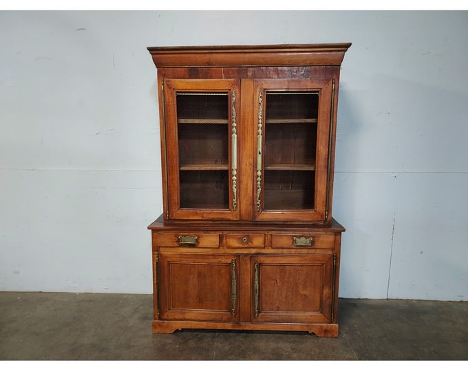 1860,s Two Piece French Cabinet #  191662 Shipping is not free please conatct us before purchase Thanks