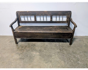 Simple Mid 1800,s Hungarian Flip Top Bench # 199454 Shipping is not a 1.00 Shipping is not free please contact us before purchase Thanks