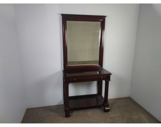 1860,s Mahogany Stand With Drawer Over A Lower Shelf And Large Mirror # 192742 Shipping is not free please conatct us before purchase Thanks