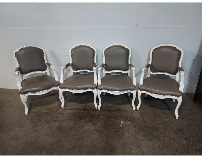 Set Of Four Arm Chairs # 190181 Shipping is not free please conatct us before purchase Thanks