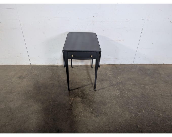 1940,s Painted Mahogany One Drawer  Drop Leaf Table # 196745 Shipping is not a 1.00 Shipping is not free please contact us before purchase