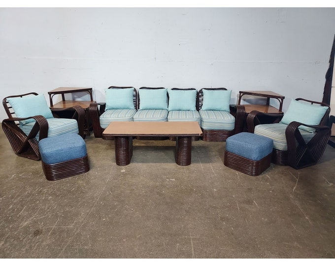 Beautiful 11 Piece 1940,s Rattan Set # 191900 Shipping is not free please conatct us before purchase Thanks