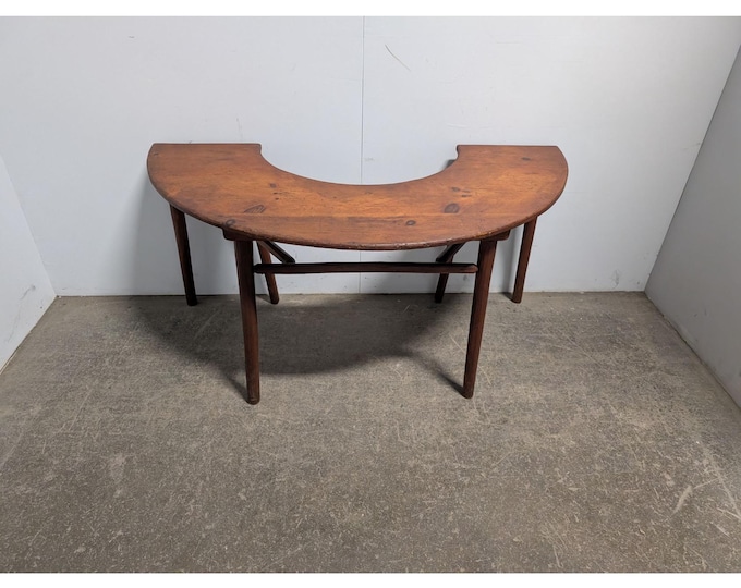 Simple 1940,s Pine Horse Shoe Table # 198317 Shipping is not a 1.00 Shipping is not free please contact us before purchase Thanks