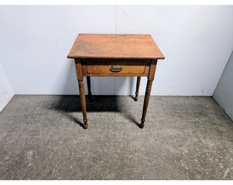 1880,s One Drawer Cherry And Maple Table # 198373 Shipping is not a 1.00 Shipping is not free please contact us before purchase Thanks