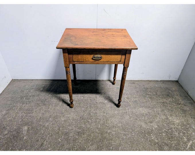 1880,s One Drawer Cherry And Maple Table # 198373 Shipping is not a 1.00 Shipping is not free please contact us before purchase Thanks