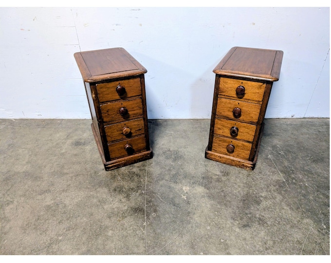 Pair Of 1860,s Four Drawer Pine Chest Of Drawers # 201401 Shipping is not a 1.00 Shipping is not free please contact us before purchase