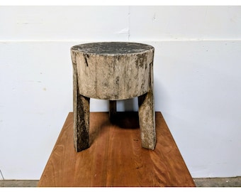Vintage Hand Made Stool / End Table # 200065 Shipping is not a 1.00 Shipping is not free please contact us before purchase Thanks