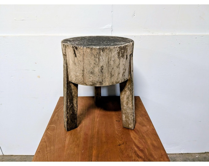 Vintage Hand Made Stool / End Table # 200065 Shipping is not a 1.00 Shipping is not free please contact us before purchase Thanks