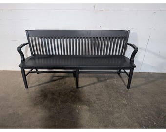 1930,s Painted Slatted Back Bench # 196473 Shipping is not a 1.00 Shipping is not free please contact us before purchase Thanks