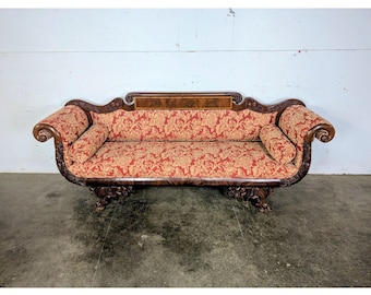 1830,S FLAMED MAHOGANY SETTEE # 197654 Shipping is not a 1.00 Shipping is not free please contact us before purchase Thanks