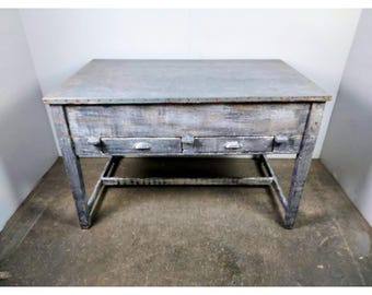 1900,s Zinc Top Work Table # 195753 Shipping is not a 1.00 Shipping is not free please contact us before purchase Thanks