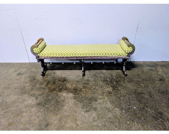 1930,s Bench With Roll Over Arm # 200523 Shipping is not a 1.00 Shipping is not free please contact us before purchase Thanks