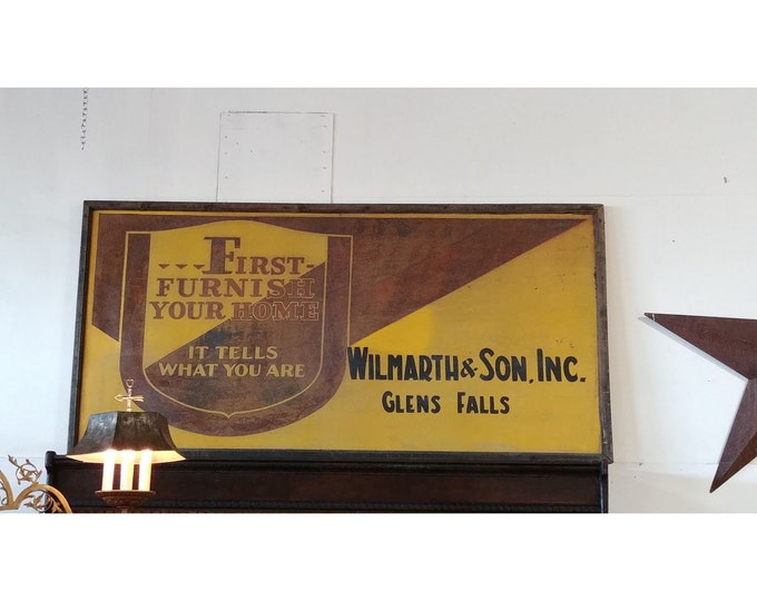 OLD FURNITURE SIGN # 182681 Shipping is not free please conatct us before purchase Thanks