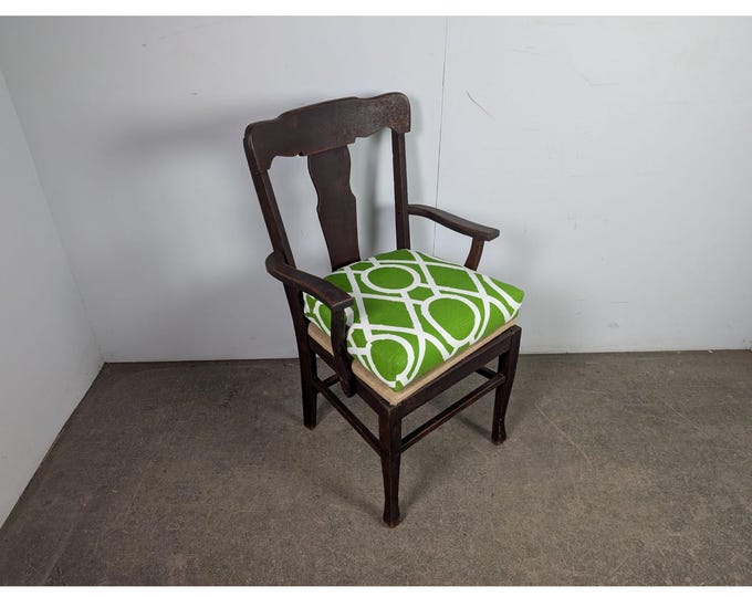 Late 1800,s T Back Arm Chair # 196054 Shipping is not a 1.00 Shipping is not free please contact us before purchase Thanks