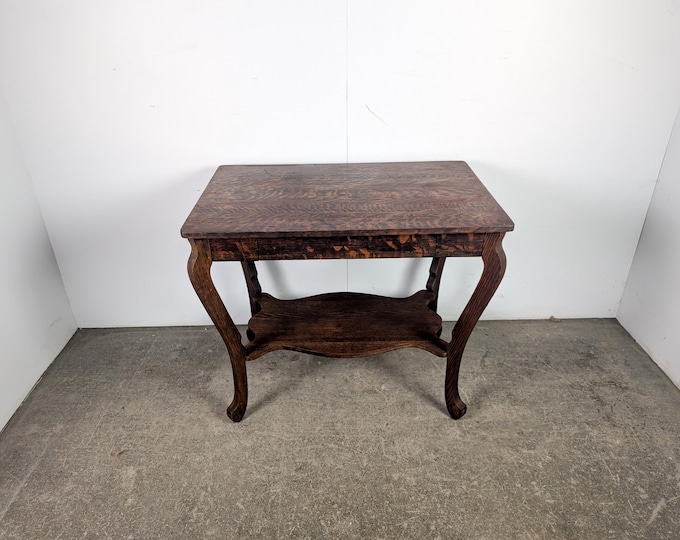 1940,s Tiger Oak One Drawer Table # 197176 Shipping is not a 1.00 Shipping is not free please contact us before purchase Thanks