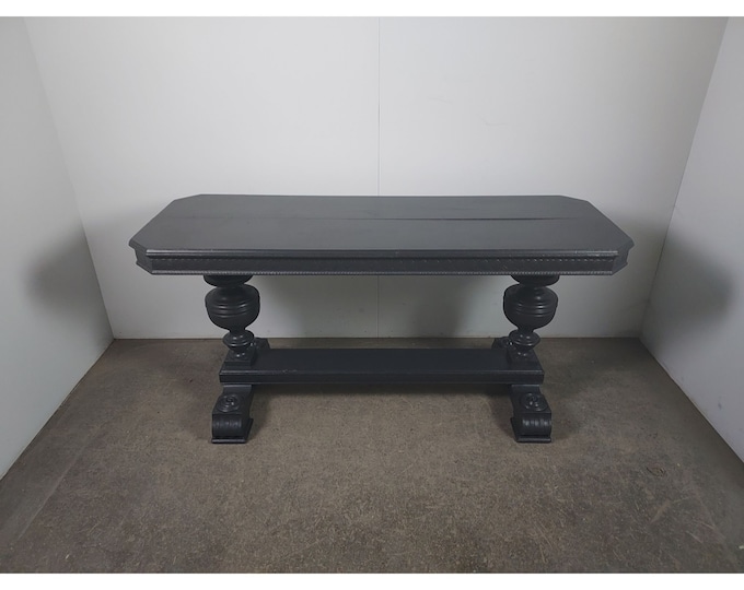 1930,s Black Painted Walnut Table # 193906  Shipping is not free please conatct us before purchase Thanks