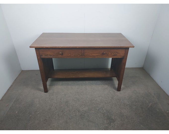 1940,s Two Drawer Mission Oak Desk # 194355 Shipping is not free please conatct us before purchase Thanks