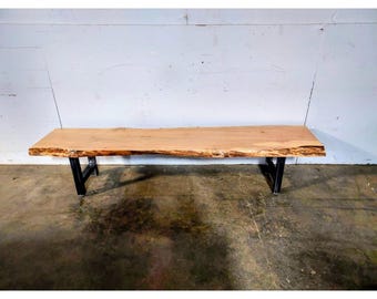 Live Edge Coffee Table On A Steel Base # 194028 Shipping is not a 1.00 Shipping is not free please contact us before purchase Thanks