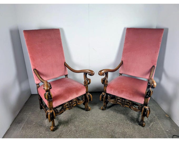 Elegant Pair Of Early 1800,s William And Mary Chairs # 197817 Shipping is not a 1.00 Shipping is not free please contact us before purchase