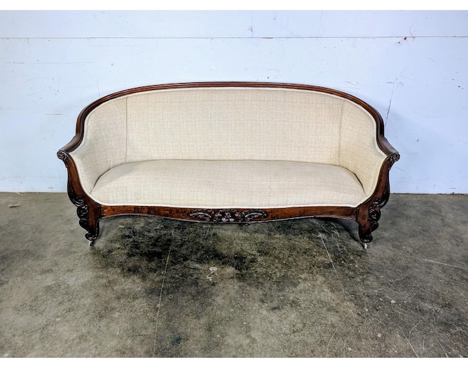Elegant 1860,s Mahogany Framed Settee # 197599 Shipping is not a 1.00 Shipping is not free please contact us before purchase Thanks