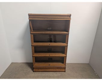 1920,s Oak Four Tier Globe Barrister Bookcase # 199829 Shipping is not a 1.00 Shipping is not free please contact us before purchase Thanks