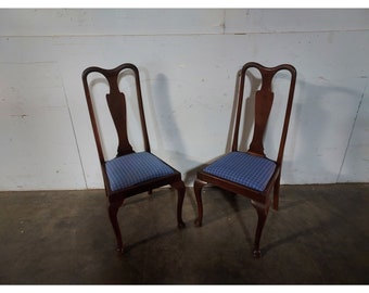 Pair Of 1900,s Queen Ann Chairs # 194493 Shipping is not a 1.00 Shipping is not free please contact us before purchase Thanks