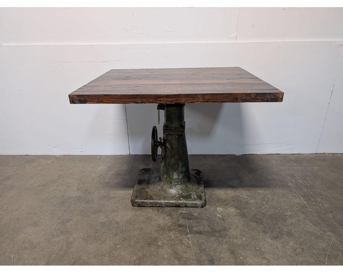 1900,s Table With Adjustable Iron Base # 199274 Shipping is not a 1.00 Shipping is not free please contact us before purchase Thanks