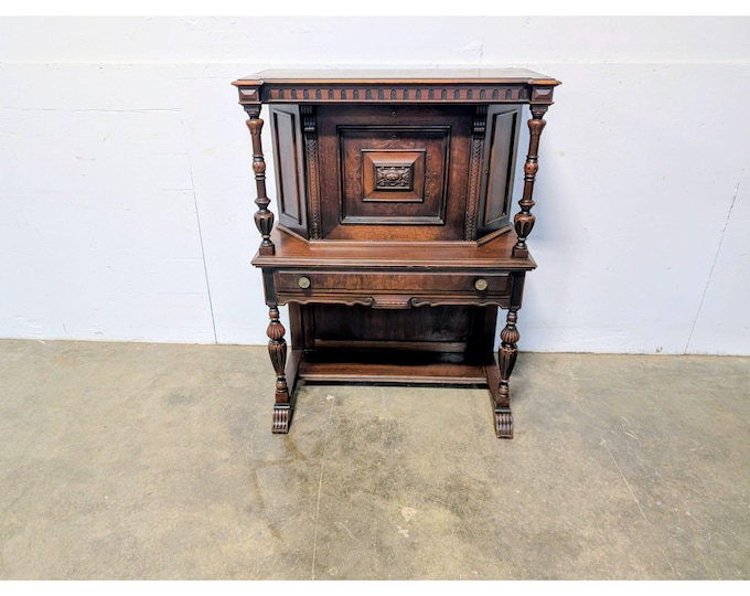 1930,s Cabinet With Drop Front Desk # 201420 Shipping is not a 1.00 Shipping is not free please contact us before purchase Thanks