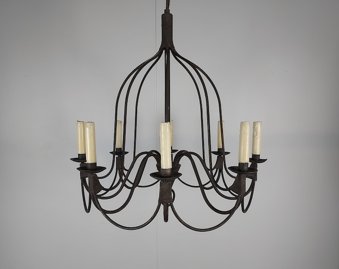 NICE IRON CHANDELIER # 181804 Shipping is not free please conatct us before purchase Thanks