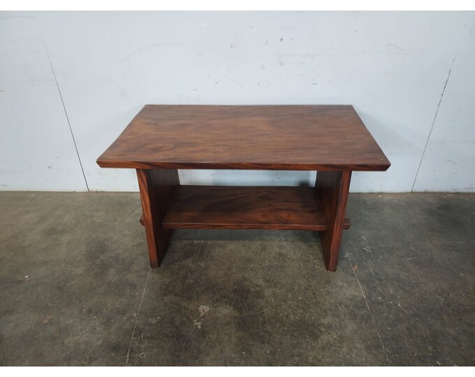 1950,s Arts And Crafts Wooden Slab Stickley Mission Cocktail Table # 194388  Shipping is not free please conatct us before purchase Thanks